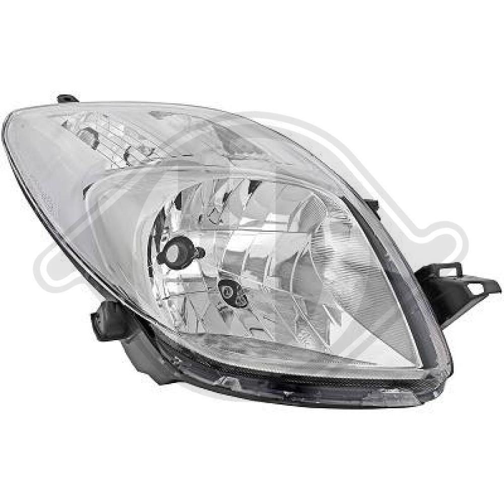DIEDERICHS Forlygte 6606980 H4 højre for TOYOTA