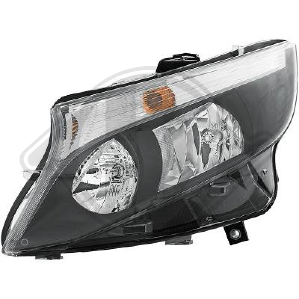 DIEDERICHS Forlygte 1668081 H7 venstre for MERCEDES-BENZ