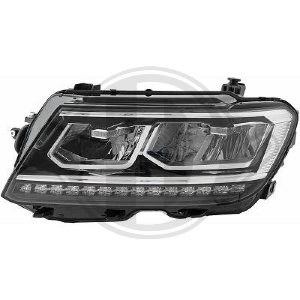 DIEDERICHS Forlygte 2256083 LED venstre for VW