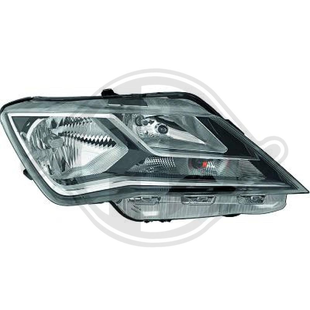 DIEDERICHS Forlygte 7433980 H7/H7 højre for SEAT