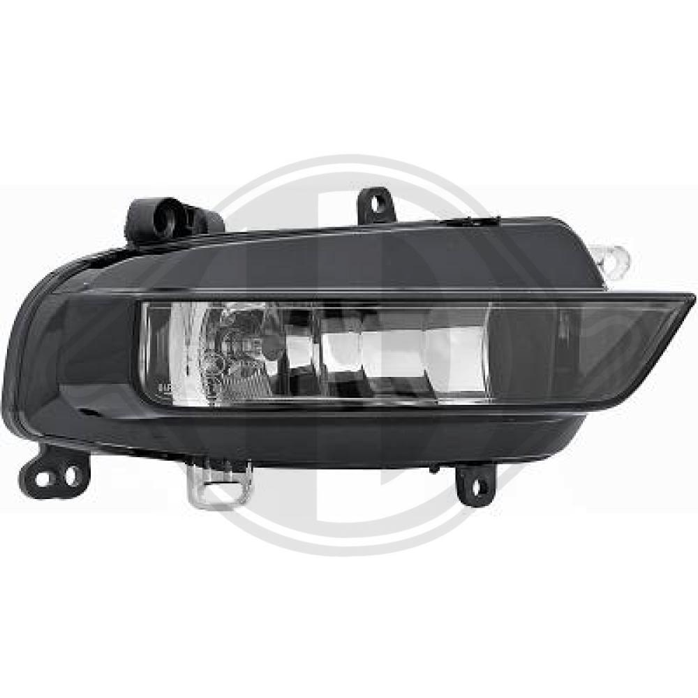 DIEDERICHS Tågelygte 1080188 H8 højre for AUDI