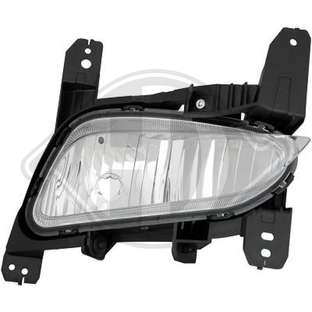 DIEDERICHS Tågelygte 1835188 H8 højre for OPEL