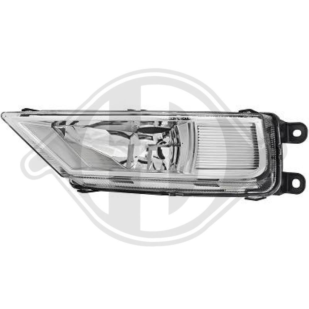 DIEDERICHS Tågelygte 2256089 H8 venstre for VW
