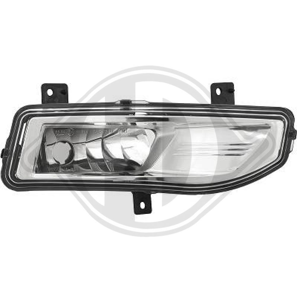 DIEDERICHS Tågelygte 6026088 H8 højre for NISSAN