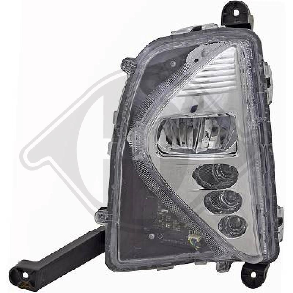 DIEDERICHS Tågelygte 6637089 LED venstre for TOYOTA