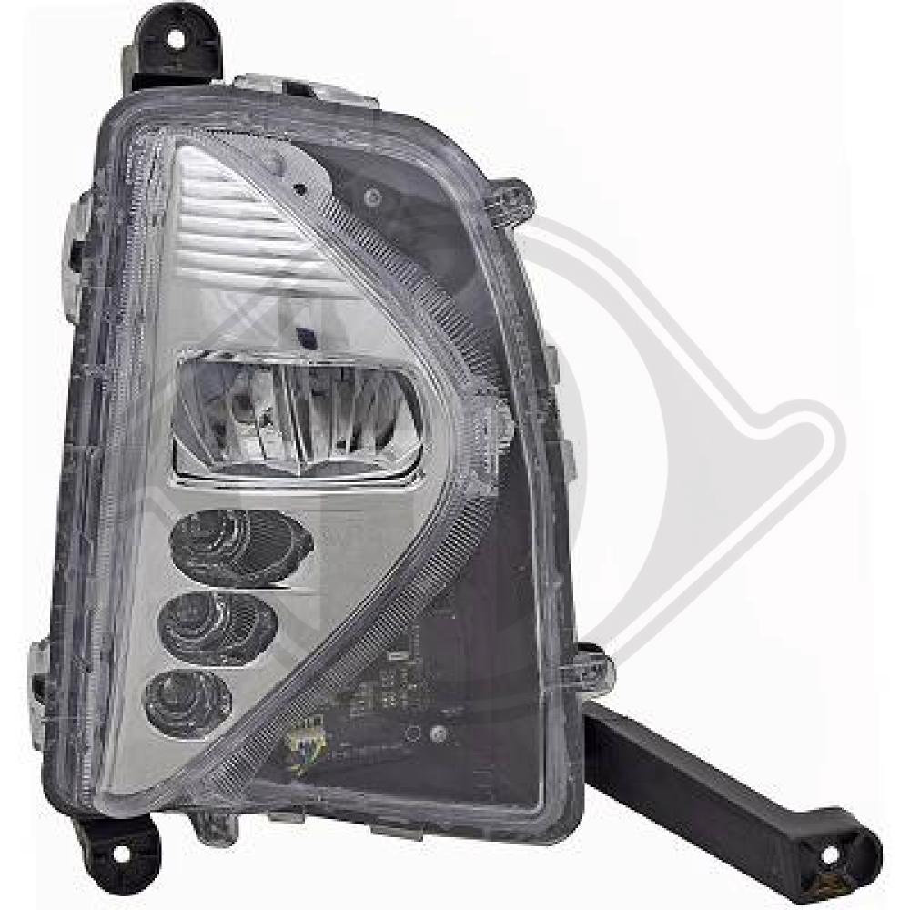 DIEDERICHS Tågelygte 6637088 LED højre for TOYOTA