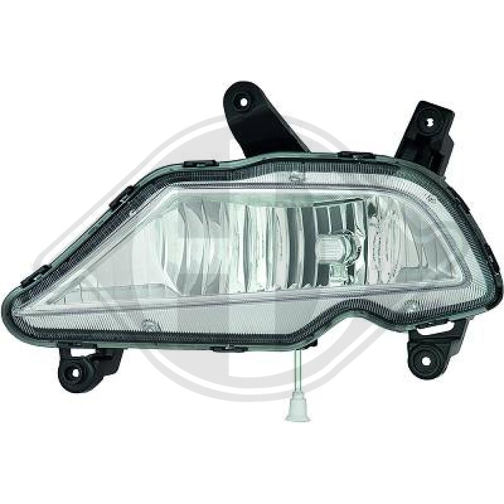 DIEDERICHS Tågelygte 6807088 H8 højre for HYUNDAI