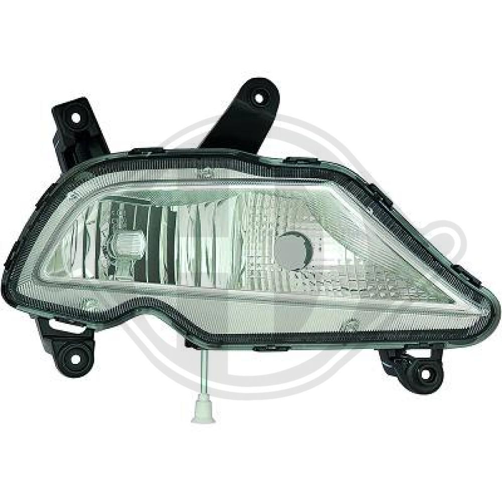 DIEDERICHS Tågelygte 6807288 P21/5W højre for HYUNDAI