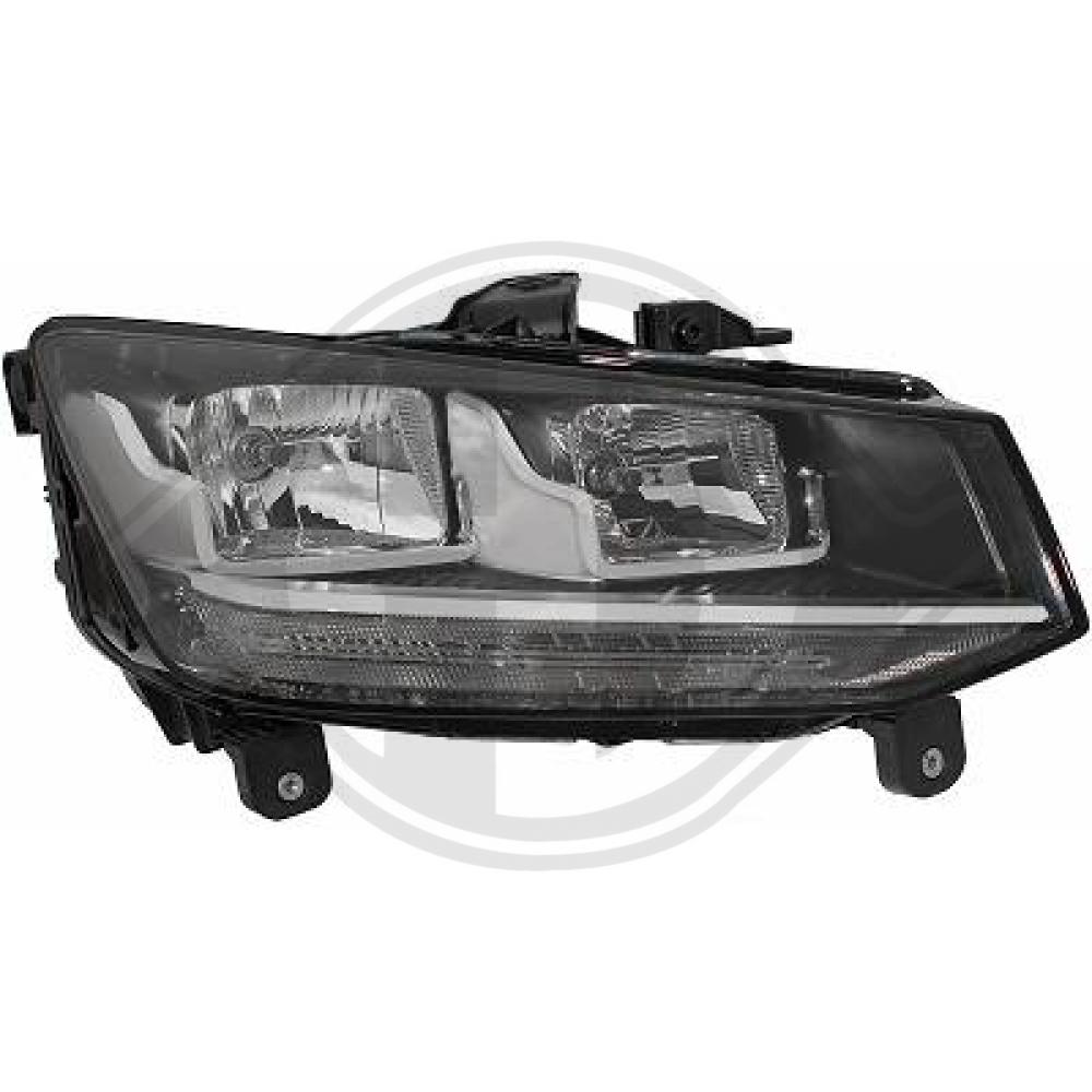 DIEDERICHS Forlygte 1055080 H7/H7 højre for AUDI