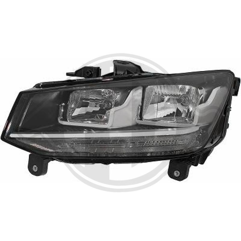 DIEDERICHS Forlygte 1055081 H7/H7 venstre for AUDI