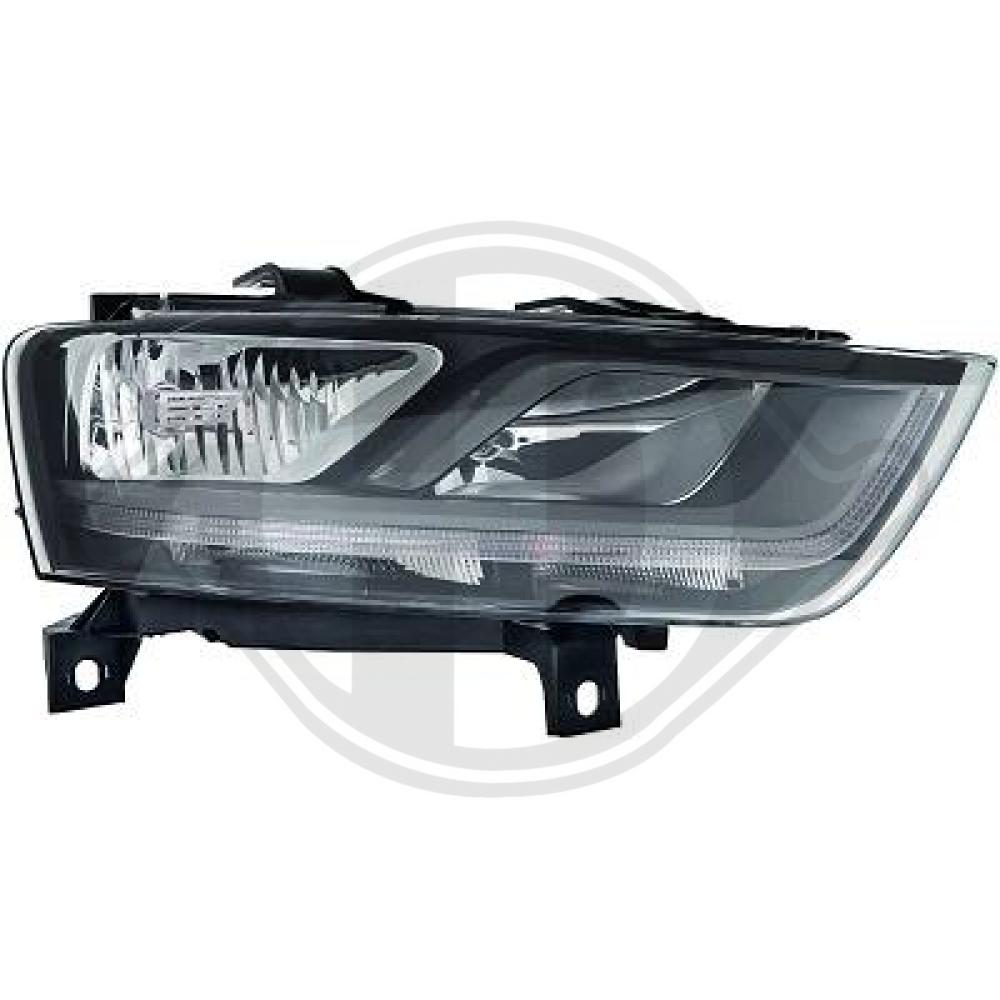 DIEDERICHS Forlygte 1065080 H7/H7 højre for AUDI