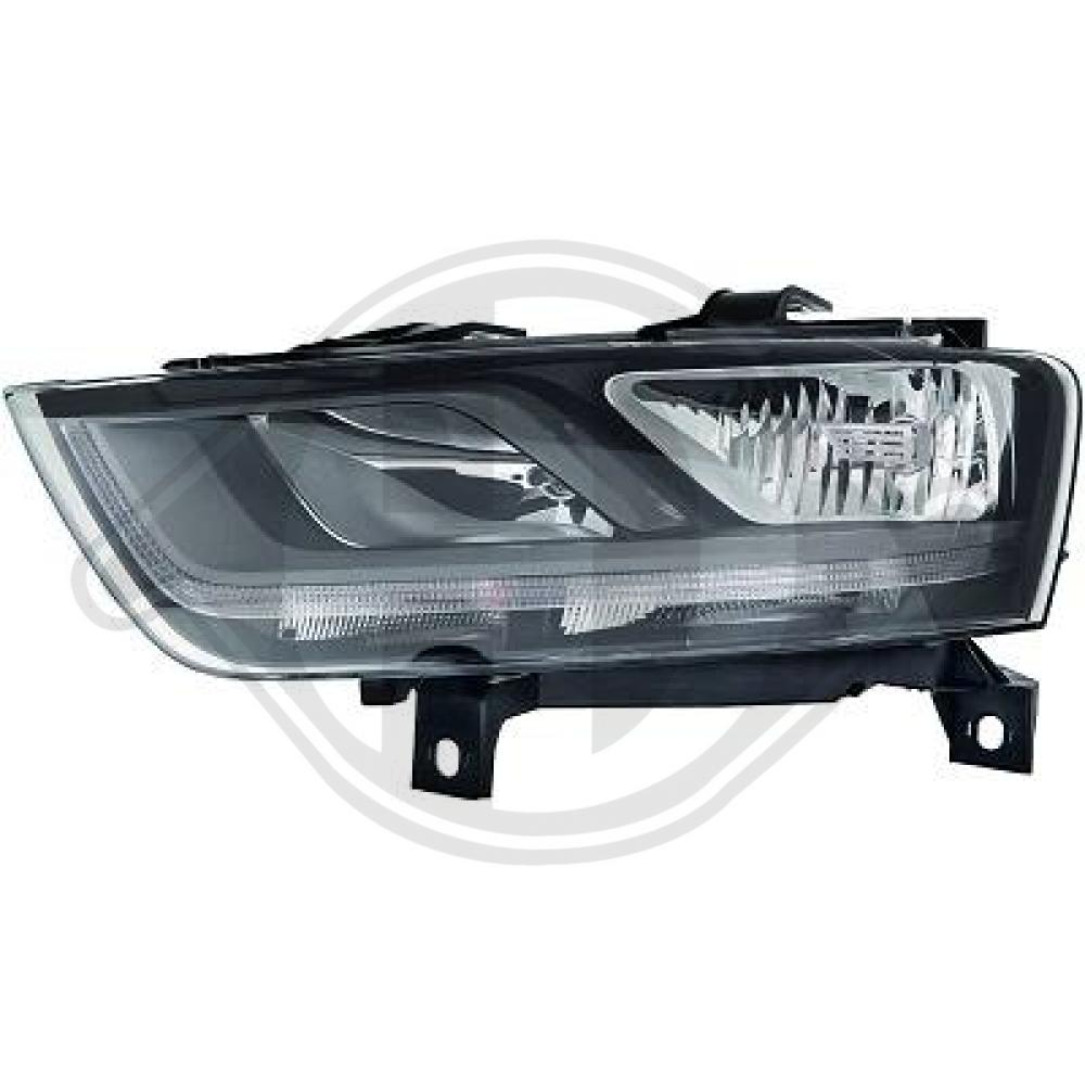 DIEDERICHS Forlygte 1065081 H7/H7 venstre for AUDI