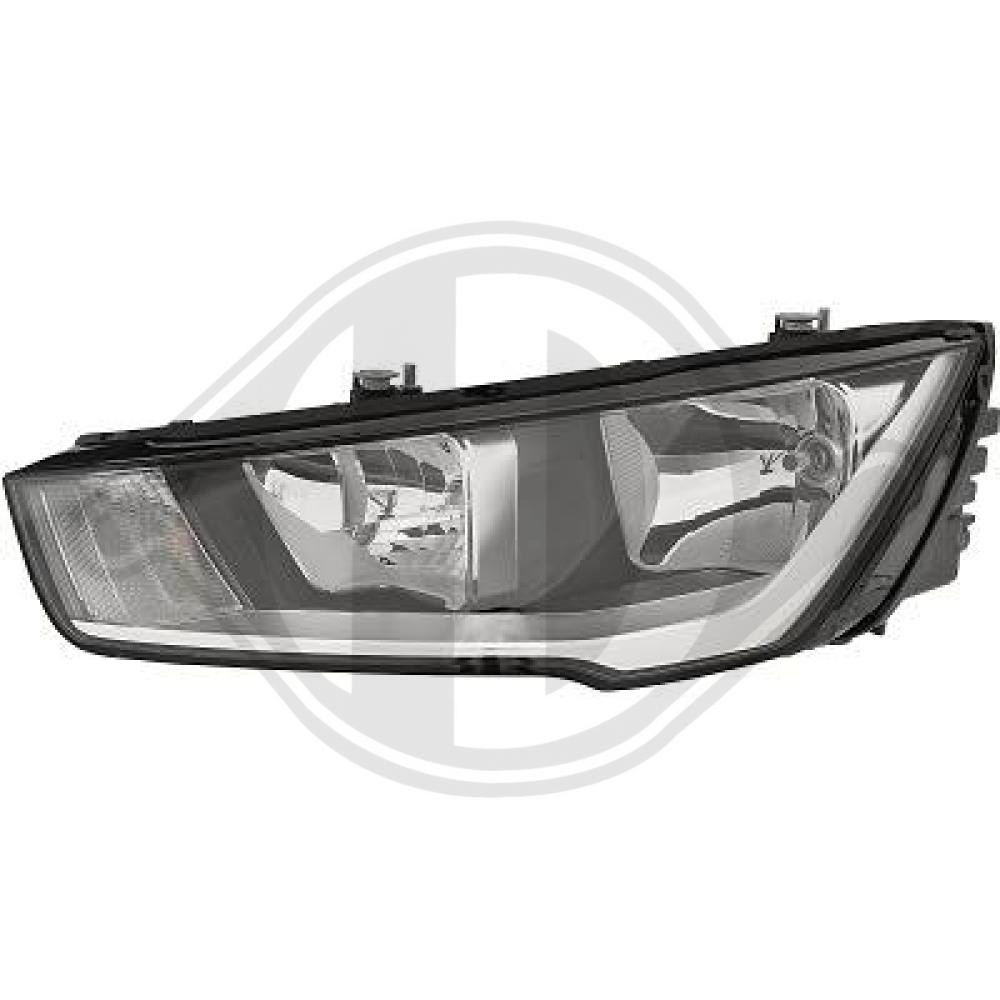 DIEDERICHS Forlygte 1080181 H15 venstre for AUDI