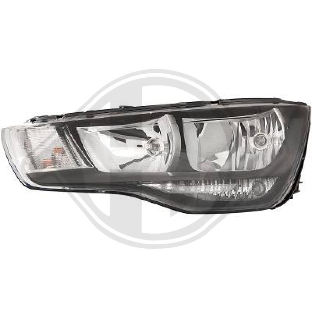 DIEDERICHS Forlygte 1080081 H7/H1 venstre for AUDI