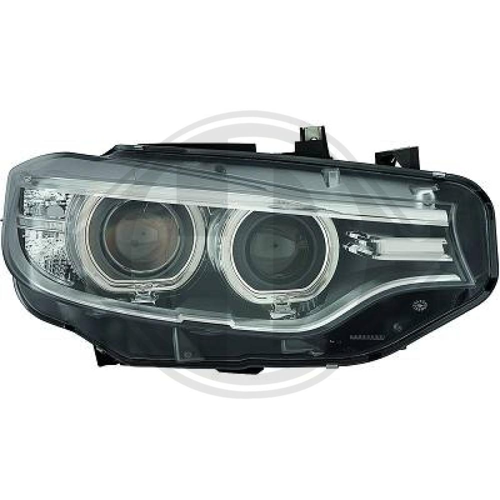 DIEDERICHS Forlygte 1245984 D1S (gasafladningslampe) højre for BMW