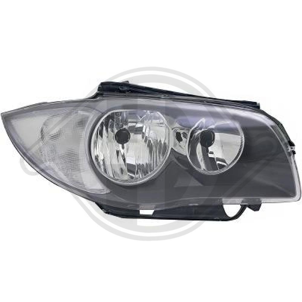 DIEDERICHS Forlygte 1280380 H7/H7 højre for BMW