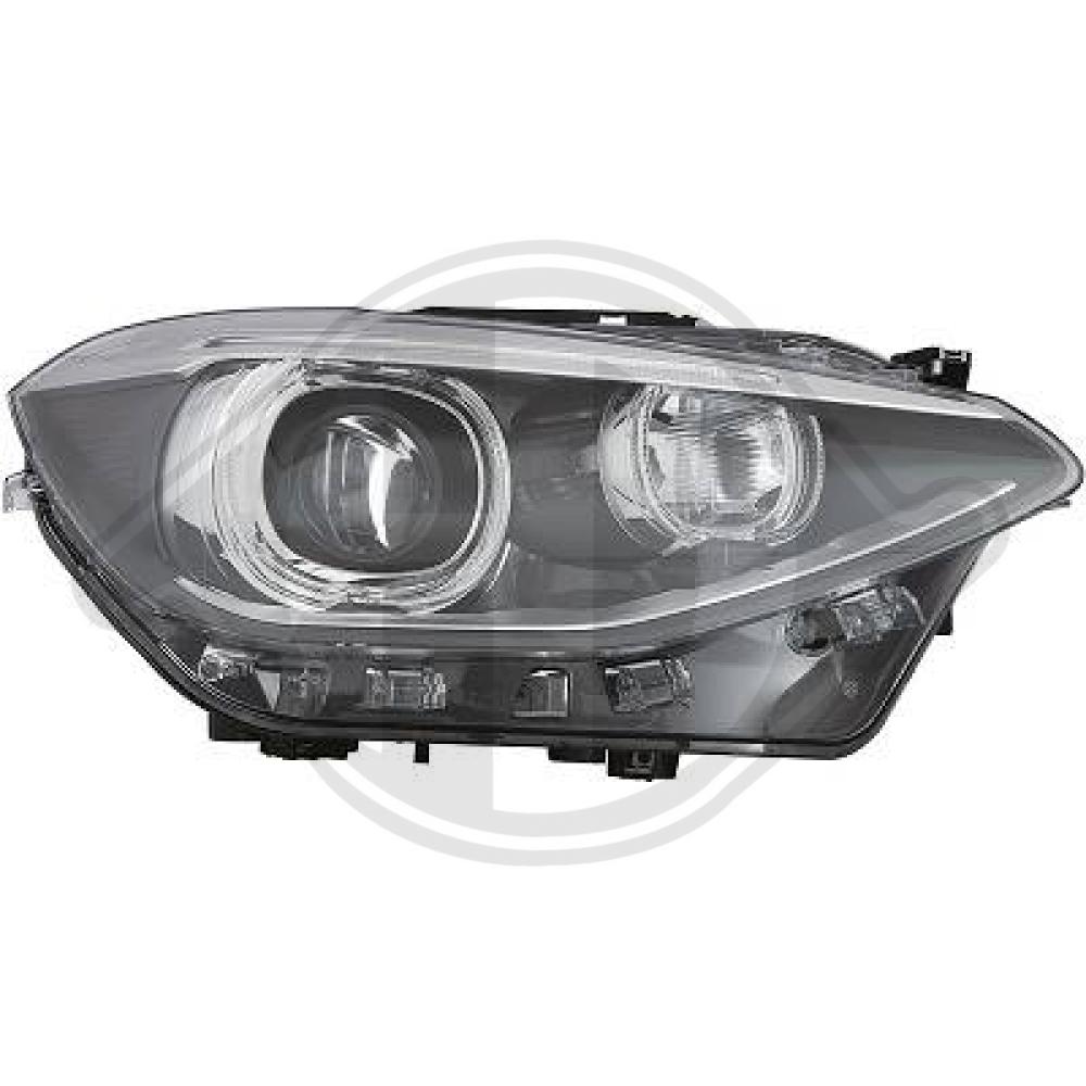 DIEDERICHS Forlygte 1281086 D1S (gasafladningslampe) højre for BMW