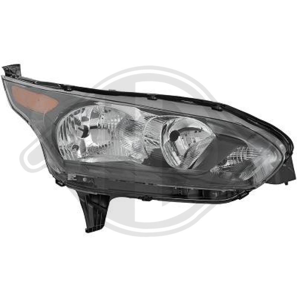 DIEDERICHS Forlygte 1455782 H7 højre for FORD
