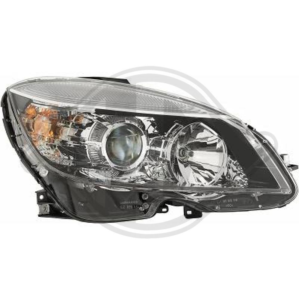 DIEDERICHS Forlygte 1671882 H7/H7 højre for MERCEDES-BENZ