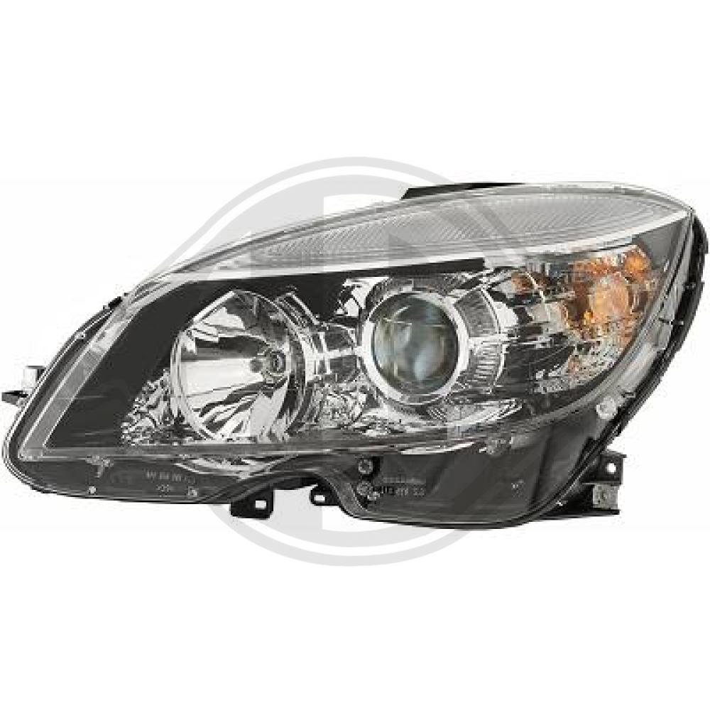DIEDERICHS Forlygte 1671883 H7/H7 venstre for MERCEDES-BENZ