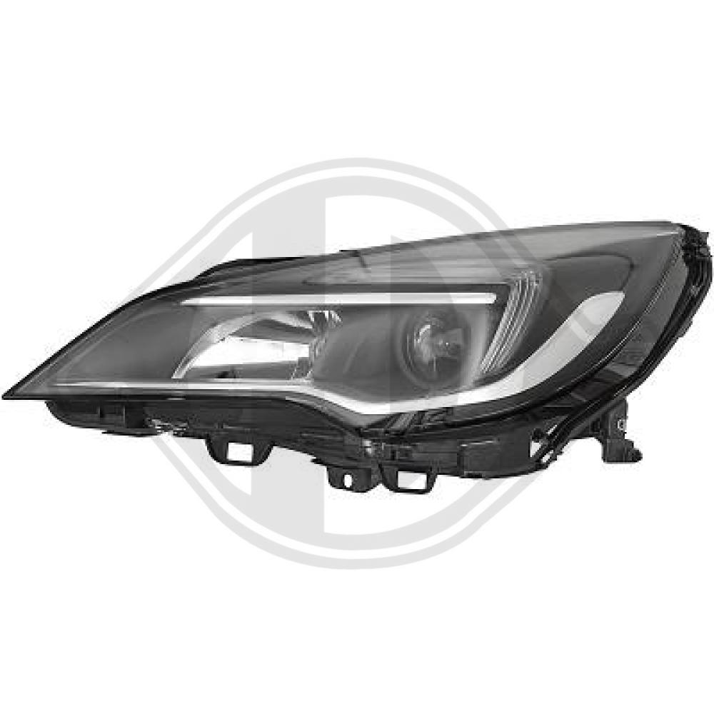 DIEDERICHS Forlygte 1808081 H7/H1 venstre for OPEL