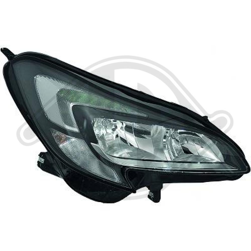 DIEDERICHS Forlygte 1815083 PSY24W venstre for OPEL