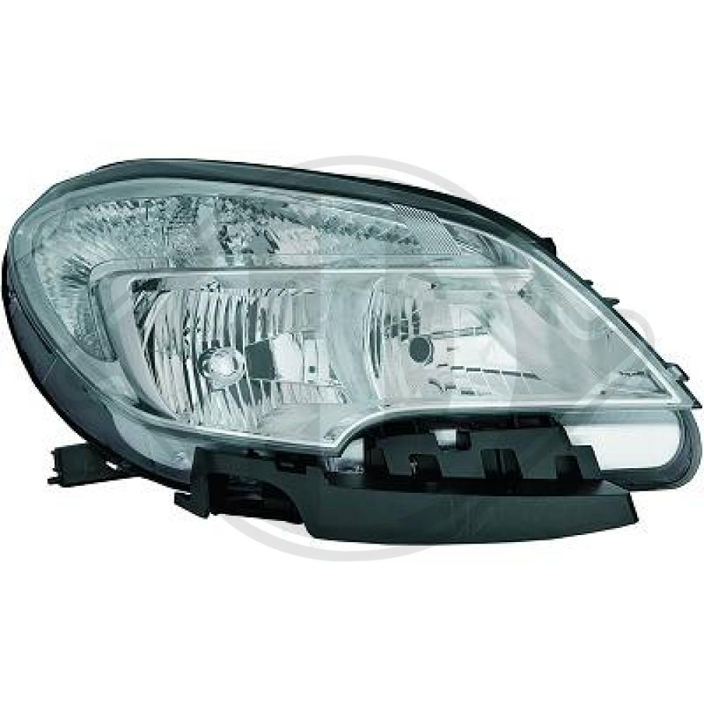 DIEDERICHS Forlygte 1835980 H7/HB3 højre for OPEL