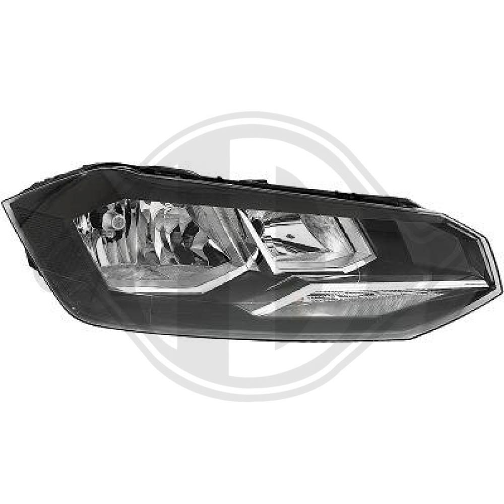 DIEDERICHS Forlygte 2209980 H7/H7 højre for VW