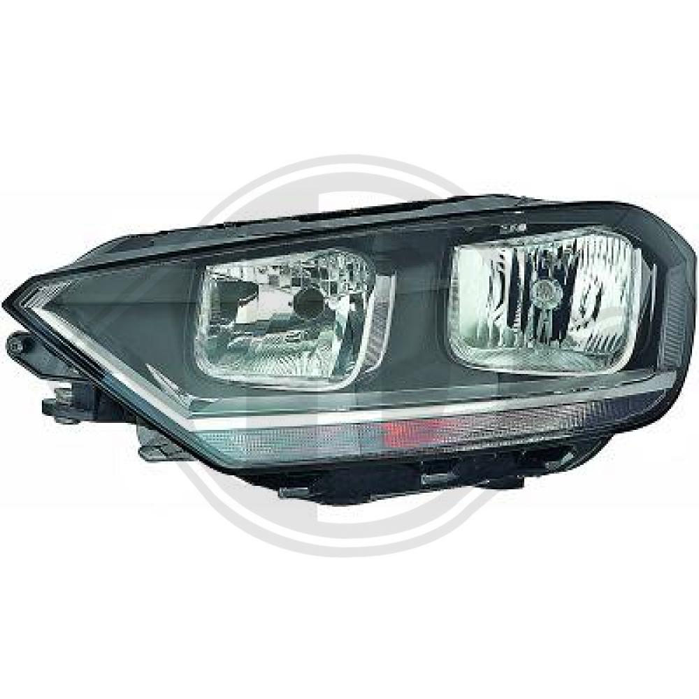 DIEDERICHS Forlygte 2216881 H7 venstre for VW