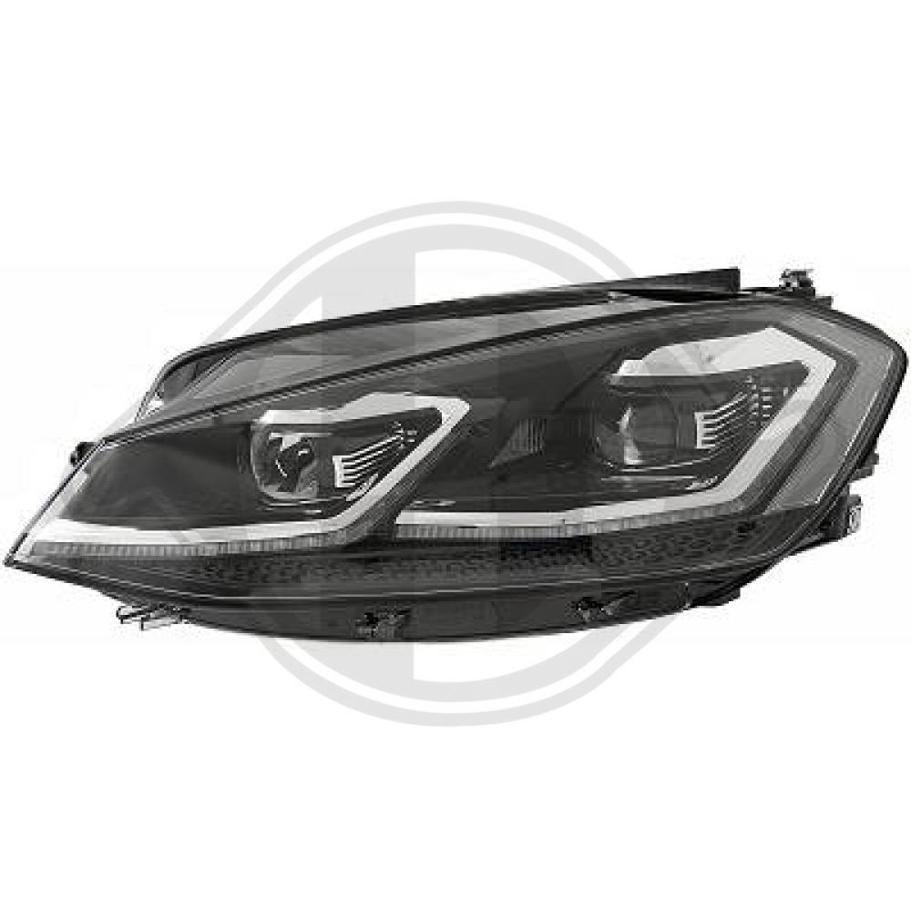 DIEDERICHS Forlygte 2217085 LED venstre for VW