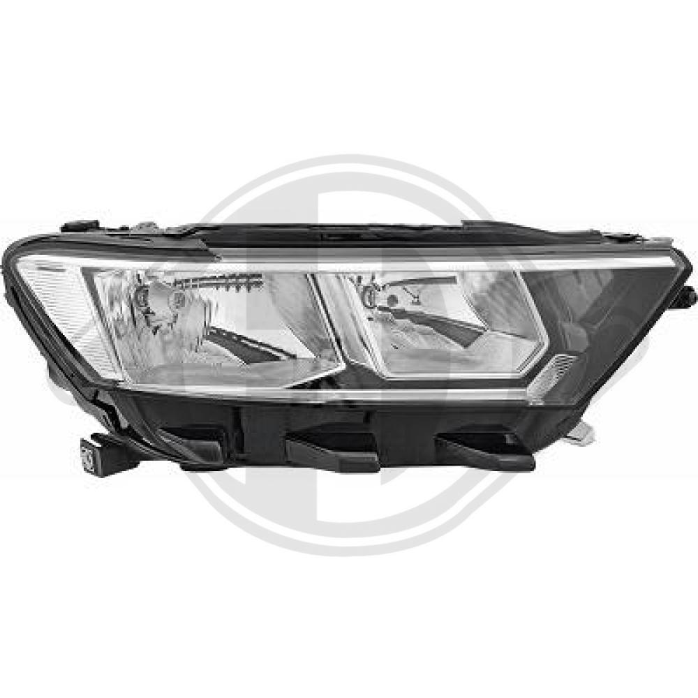 DIEDERICHS Forlygte 2240880 H7/H7 højre for VW