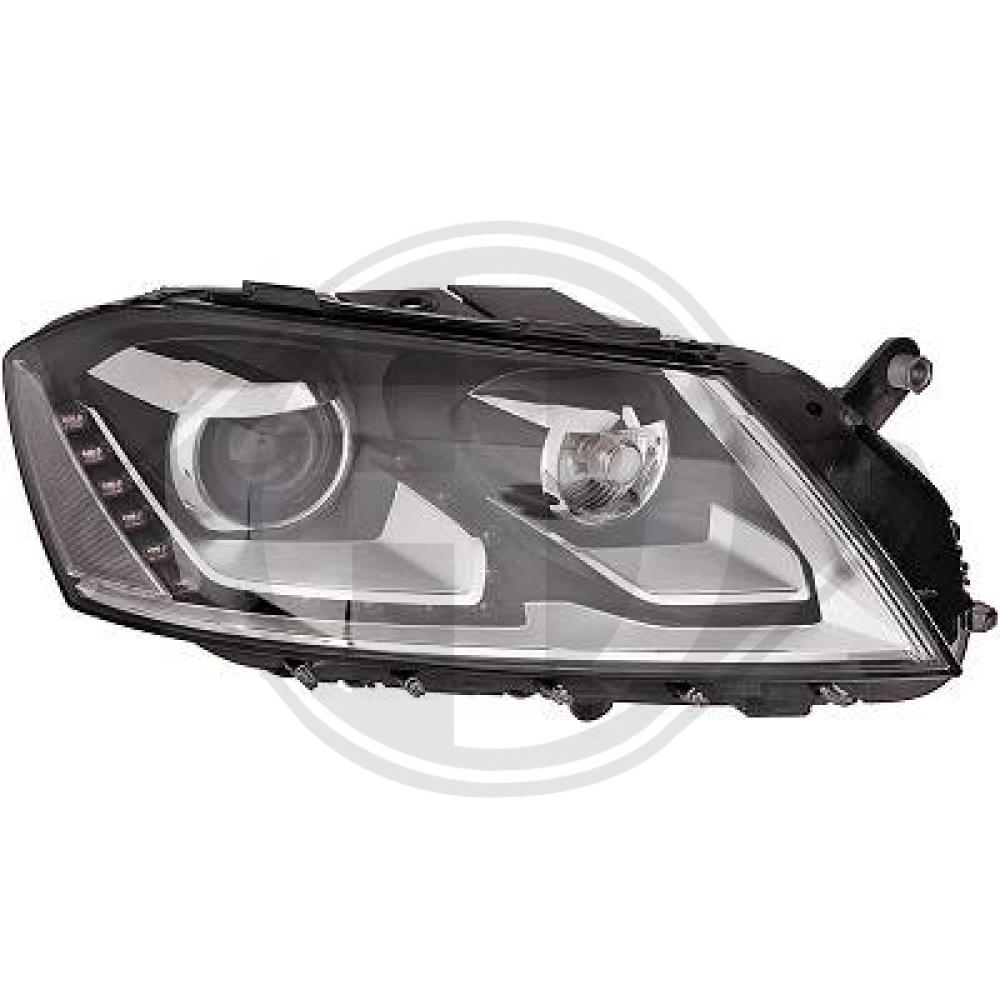 DIEDERICHS Forlygte 2248984 LED højre for VW