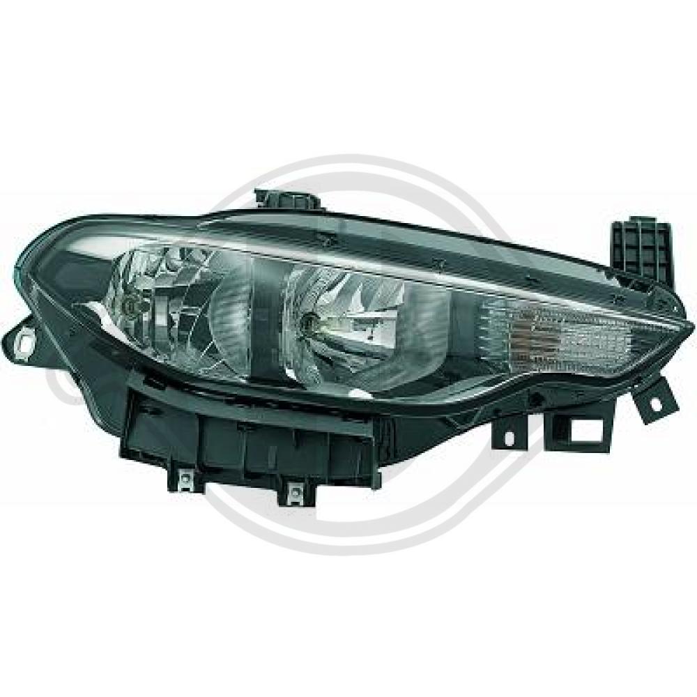 DIEDERICHS Forlygte 3464980 PY21W højre for FIAT