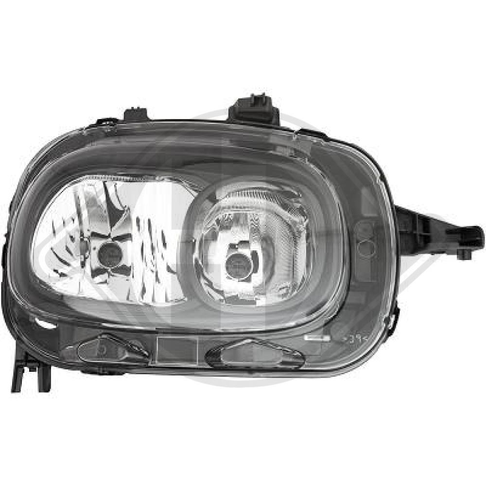 DIEDERICHS Forlygte 4007082 H7/H7 højre for CITROËN