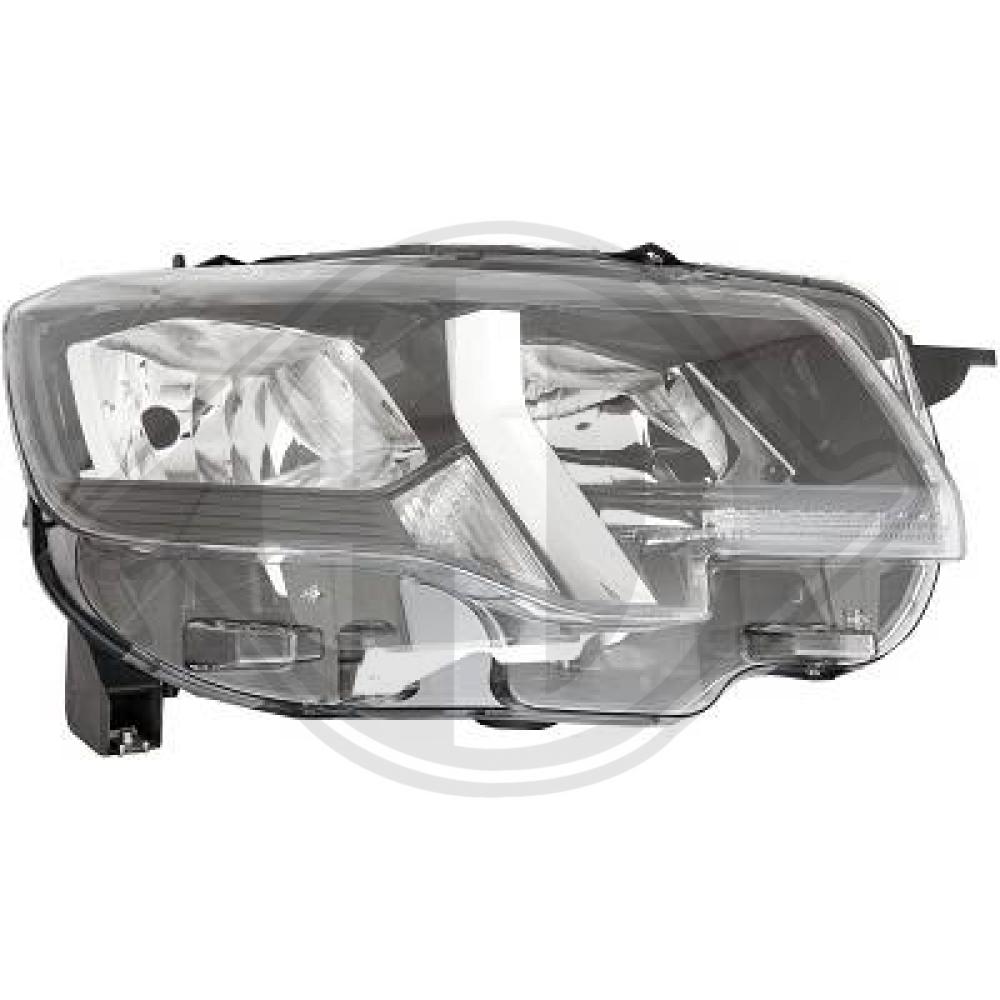 DIEDERICHS Forlygte 4214881 H7/H1 venstre for PEUGEOT