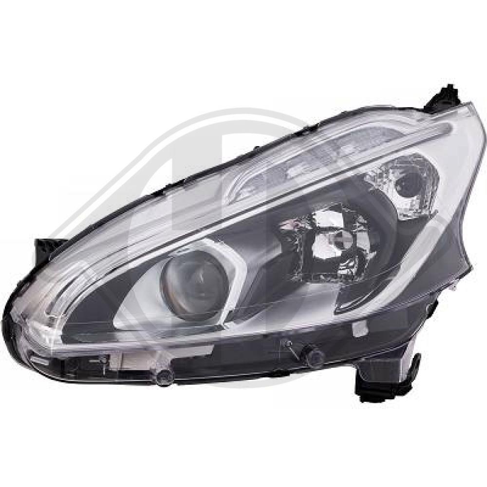 DIEDERICHS Forlygte 4227183 H7/H7 venstre for PEUGEOT