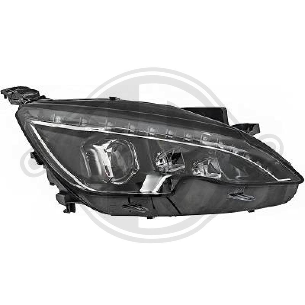 DIEDERICHS Forlygte 4236184 LED højre for PEUGEOT
