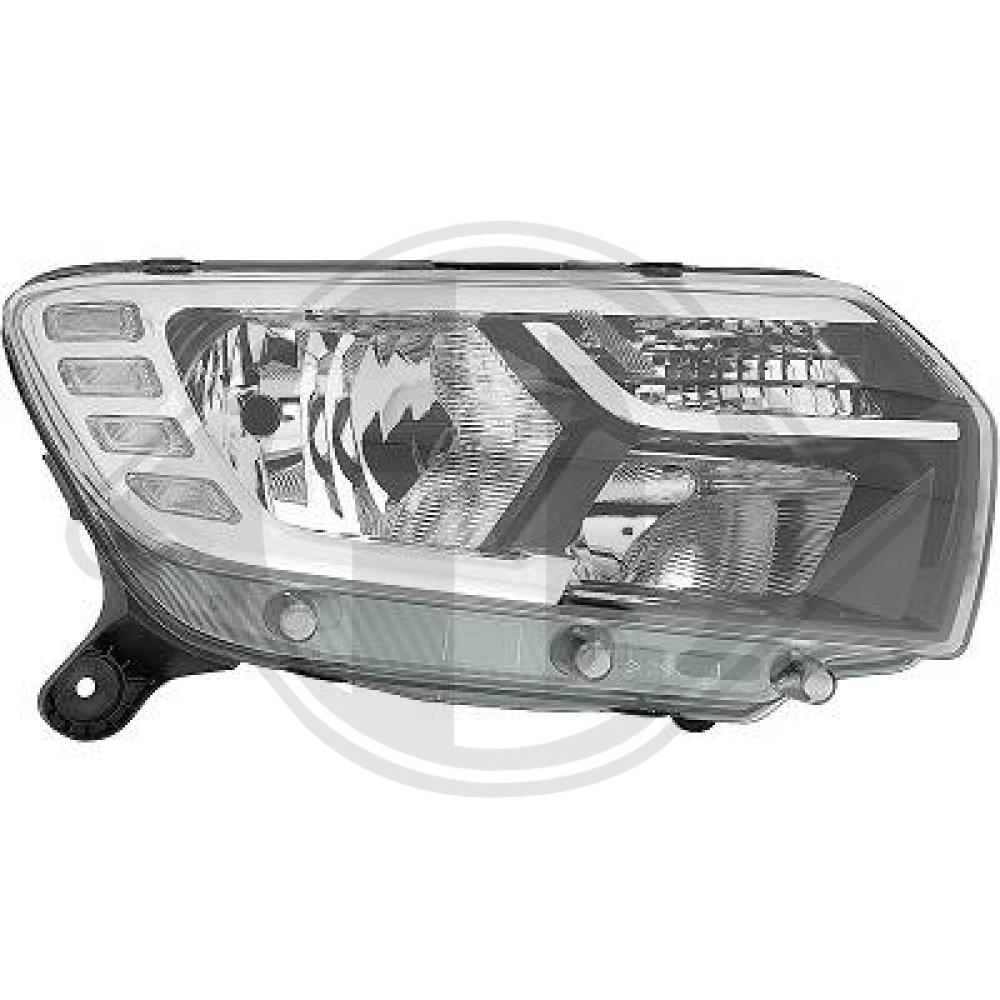 DIEDERICHS Forlygte 4456180 PY21W højre for RENAULT