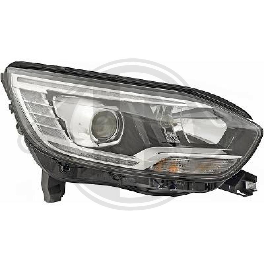 DIEDERICHS Forlygte 4467480 H7/H7 højre for RENAULT