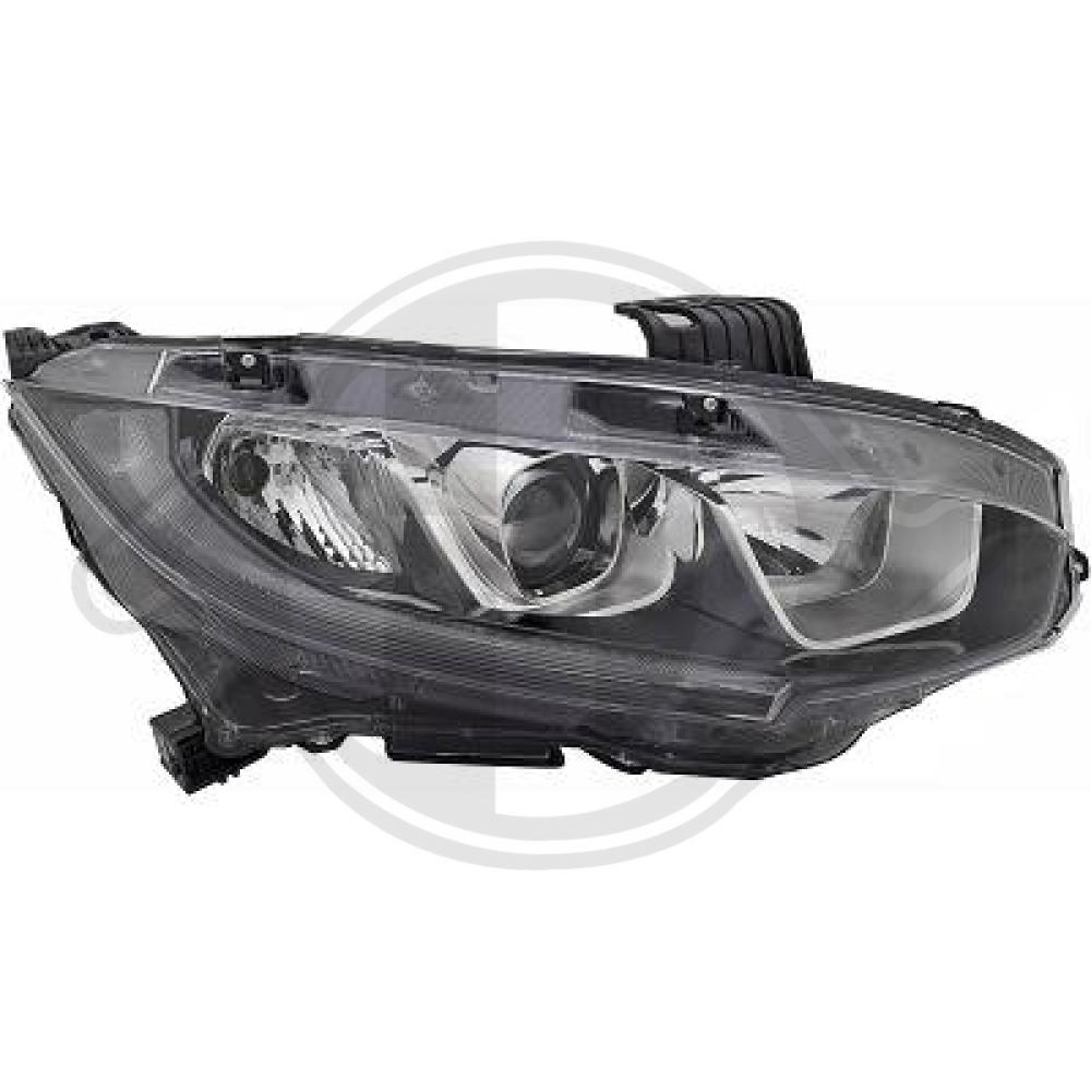 DIEDERICHS Forlygte 5250080 H11/HB3 højre for HONDA
