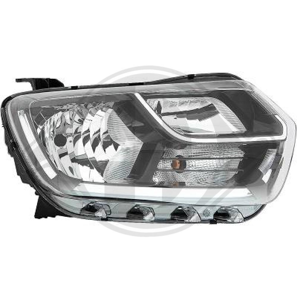 DIEDERICHS Forlygte 4561080 PY21W højre for RENAULT