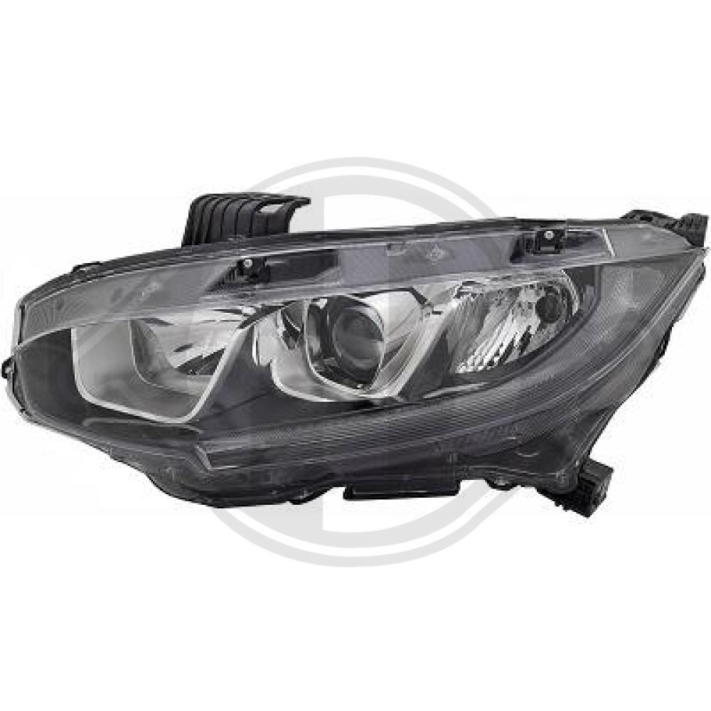 DIEDERICHS Forlygte 5250081 H11/HB3 venstre for HONDA