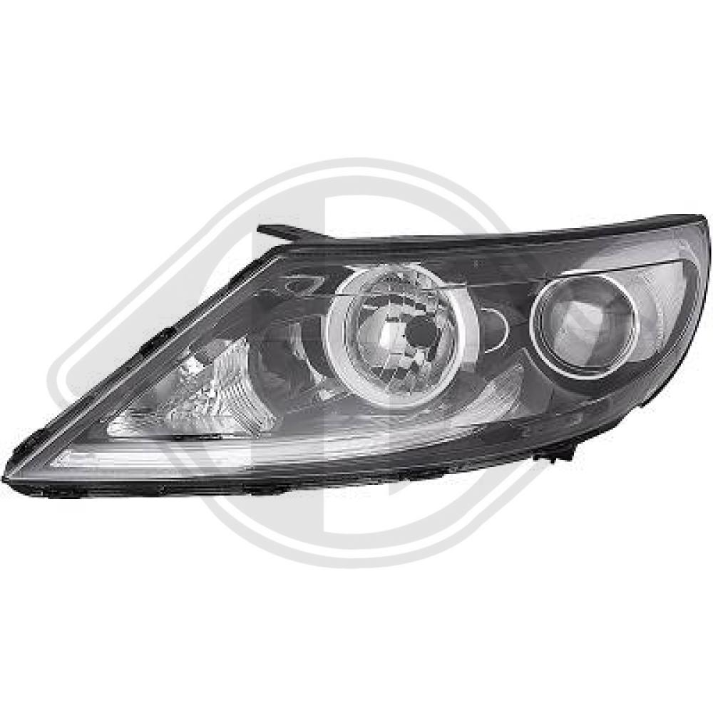 DIEDERICHS Forlygte 6522981 H7/H7 venstre for KIA