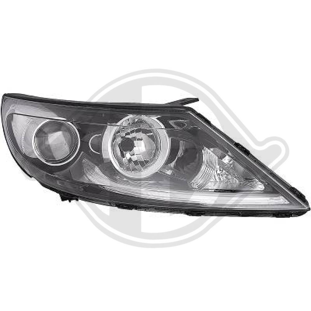 DIEDERICHS Forlygte 6522980 H7/H7 højre for KIA