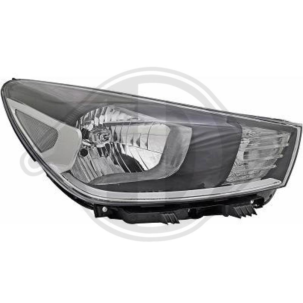 DIEDERICHS Forlygte 6543080 H4 højre for KIA
