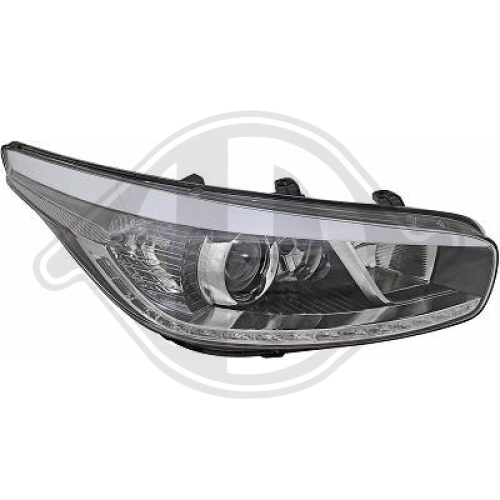 DIEDERICHS Forlygte 6554084 H7/H7/H7 højre for KIA