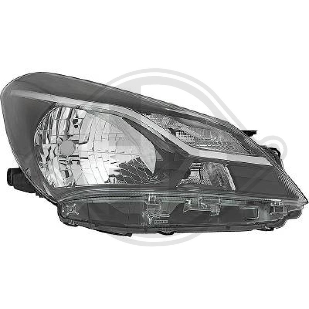 DIEDERICHS Forlygte 6607382 WY21W højre for TOYOTA