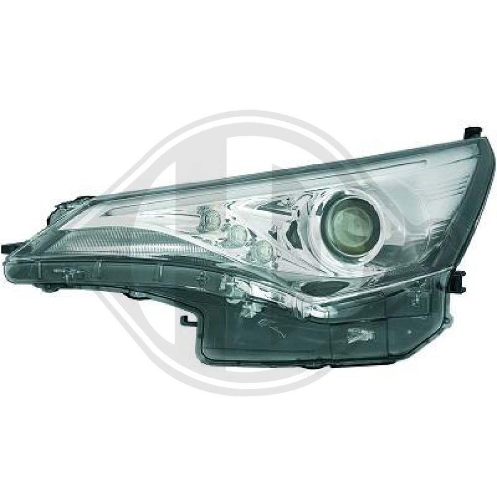 DIEDERICHS Forlygte 6625281 HIR2 venstre for TOYOTA