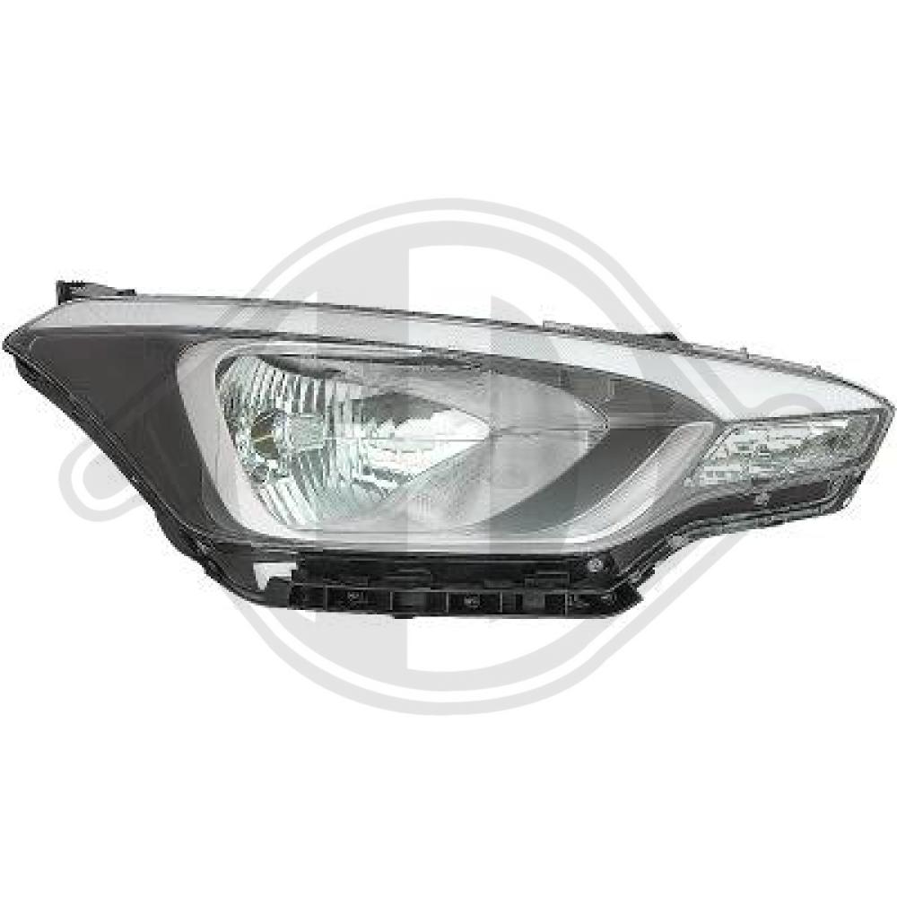 DIEDERICHS Forlygte 6807080 H4 højre for HYUNDAI