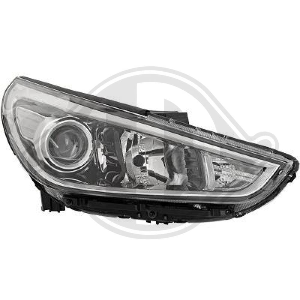 DIEDERICHS Forlygte 6837082 PY21W højre for HYUNDAI